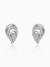 Silver Zircon Sparkling Drop Earrings