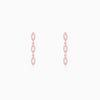 Rose Gold Opulent Oval Earrings