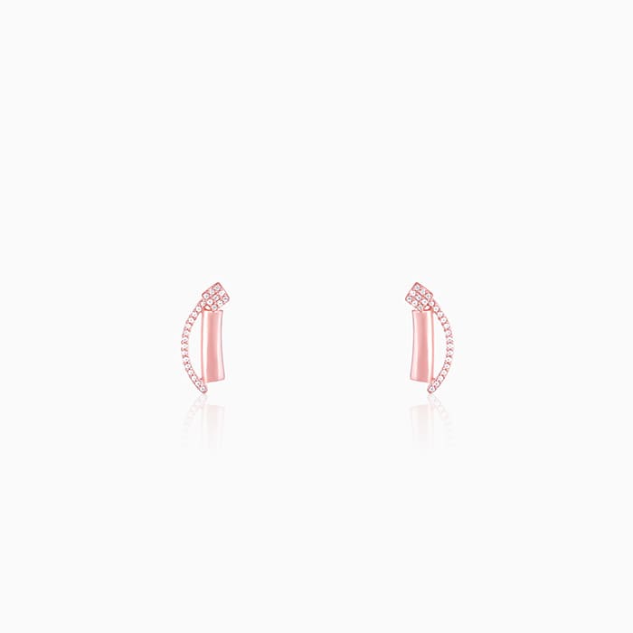 Rose Gold Hope And Happiness Earrings