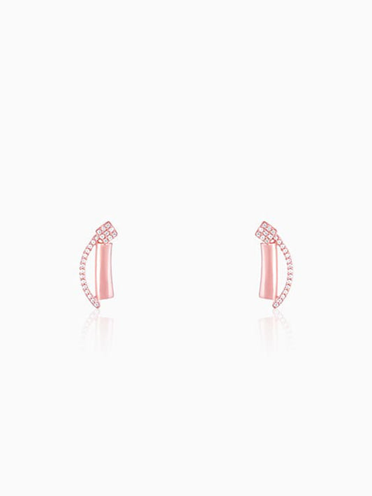 Rose Gold Hope And Happiness Earrings