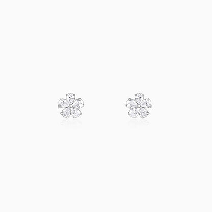 Silver Floral Moments Earrings
