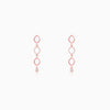 Rose Gold Aura Of Fascination Earrings