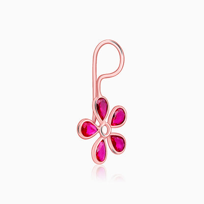 Rose Gold Cherry Blossom Earrings