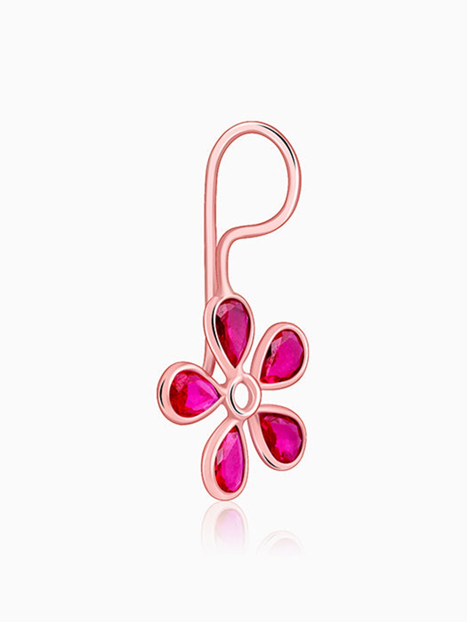Rose Gold Cherry Blossom Earrings
