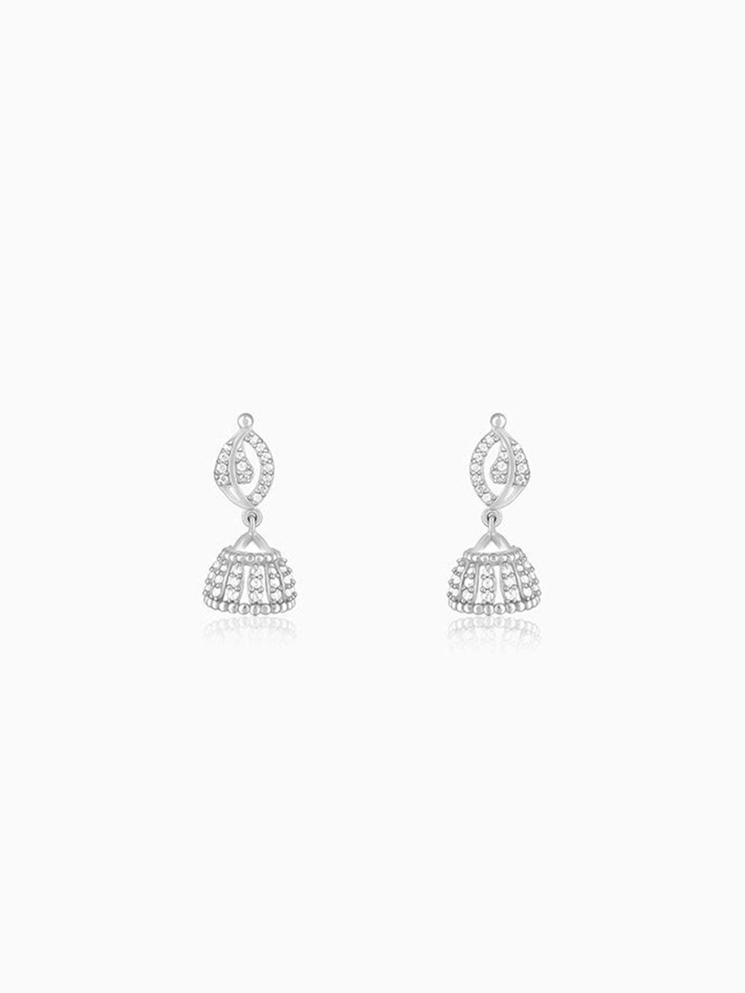 Silver Dazzling Delight Jhumki