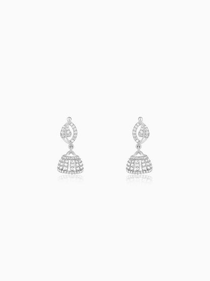 Silver Dazzling Delight Jhumki