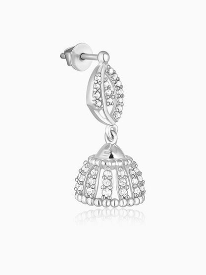 Silver Dazzling Delight Jhumki