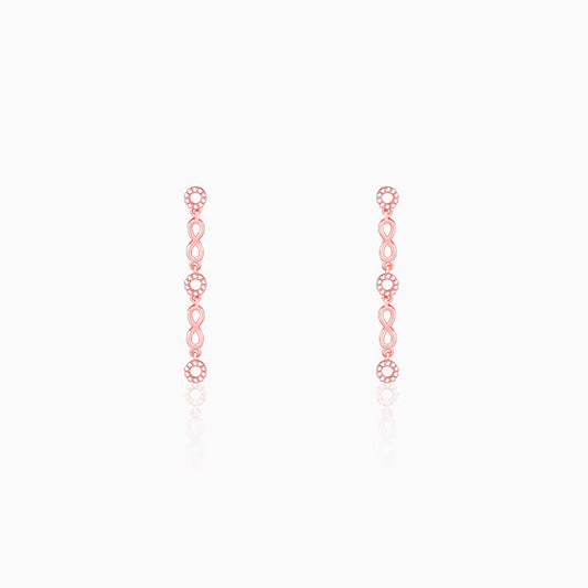 Rose Gold Infinite Connections Earrings