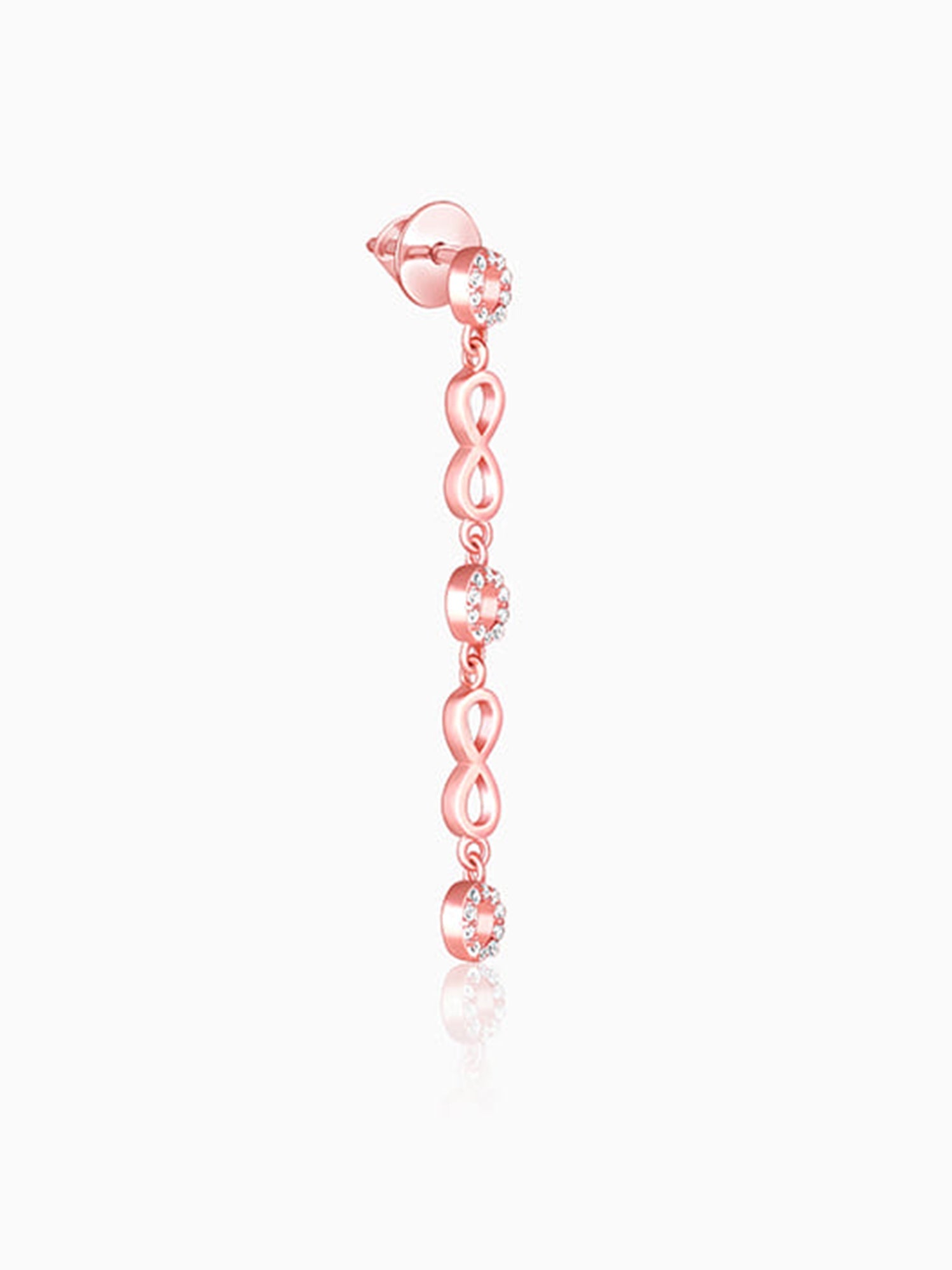 Rose Gold Infinite Connections Earrings