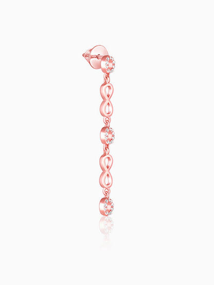 Rose Gold Infinite Connections Earrings