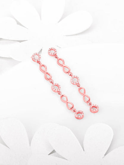 Rose Gold Infinite Connections Earrings