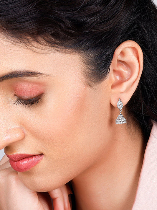 Silver Pure Feelings Jhumki