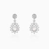 Silver Zircon Shimmer Drop Earrings