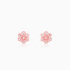 Rose Gold Floral Bloom Earrings