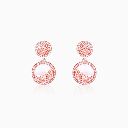Rose Gold Filigree Elegance Earrings