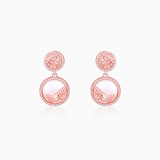 Rose Gold Filigree Elegance Earrings