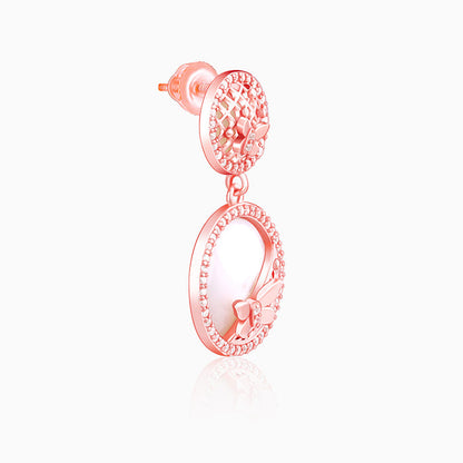 Rose Gold Filigree Elegance Earrings