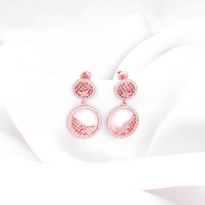 Rose Gold Filigree Elegance Earrings