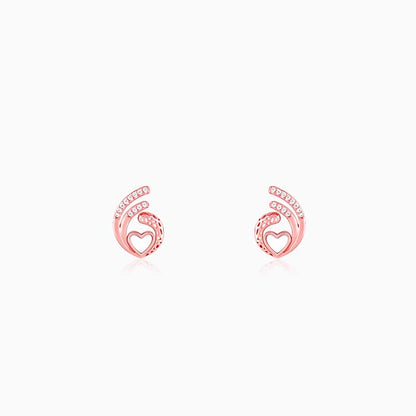 Rose Gold Tender Affection Earrings