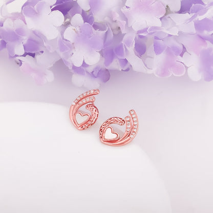 Rose Gold Tender Affection Earrings