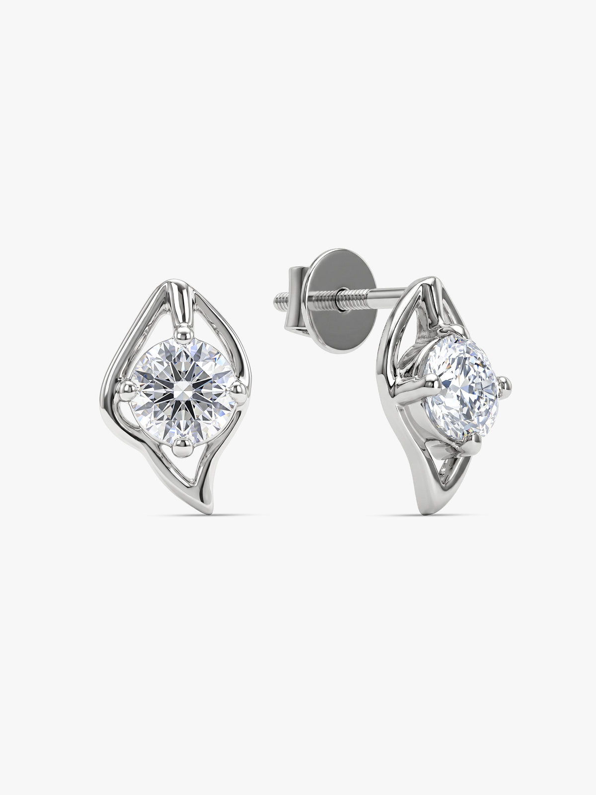 Silver Falling Dew Earrings