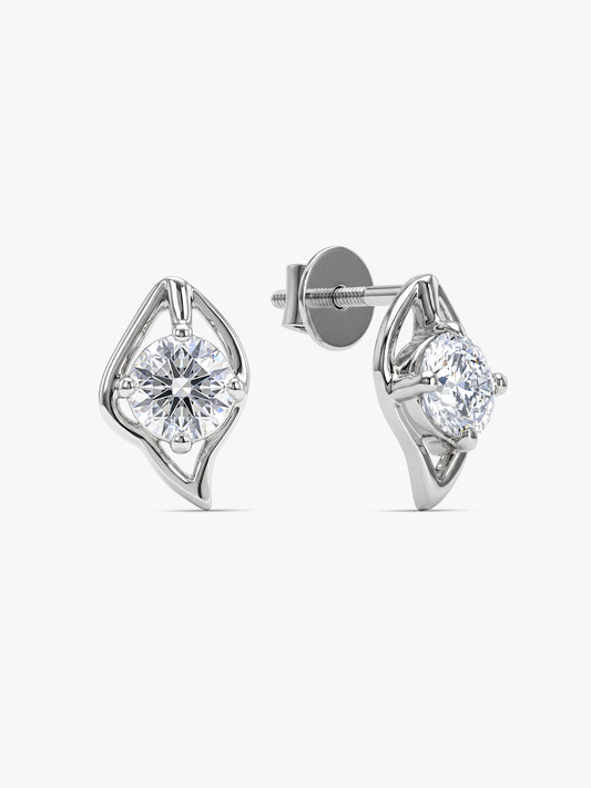 Silver Falling Dew Earrings
