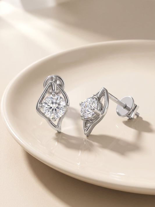 Silver Falling Dew Earrings