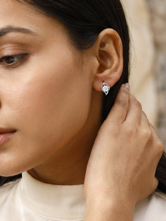 Silver Falling Dew Earrings