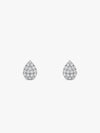 Silver Graceful Pear Earrings