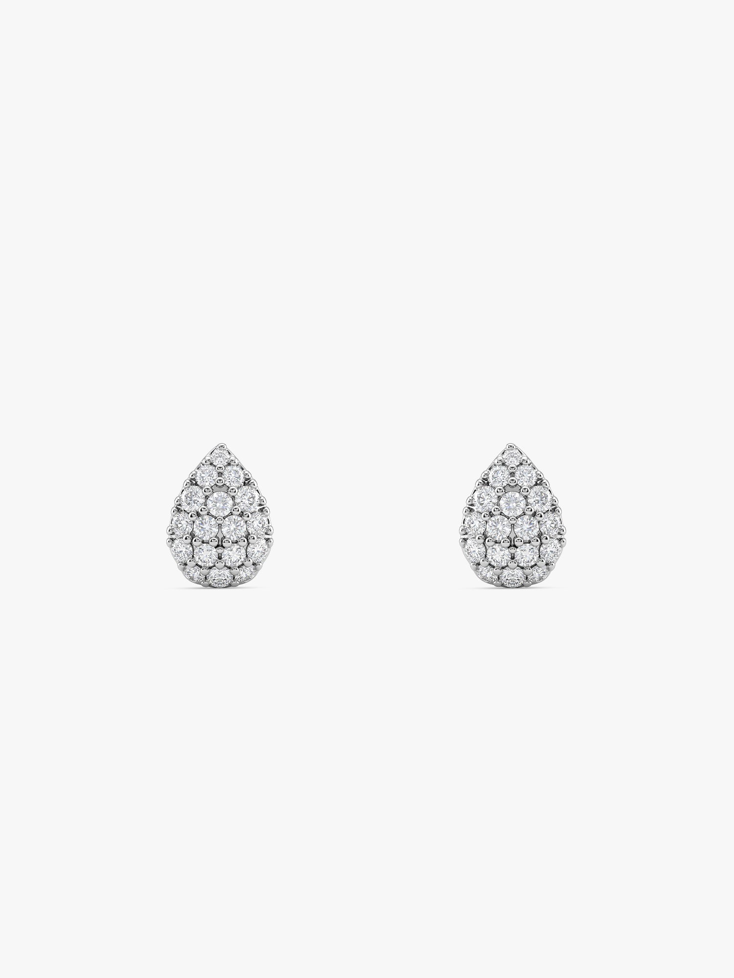 Silver Graceful Pear Earrings