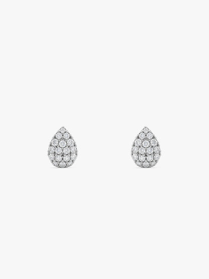 Silver Graceful Pear Earrings