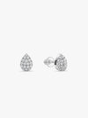 Silver Graceful Pear Earrings