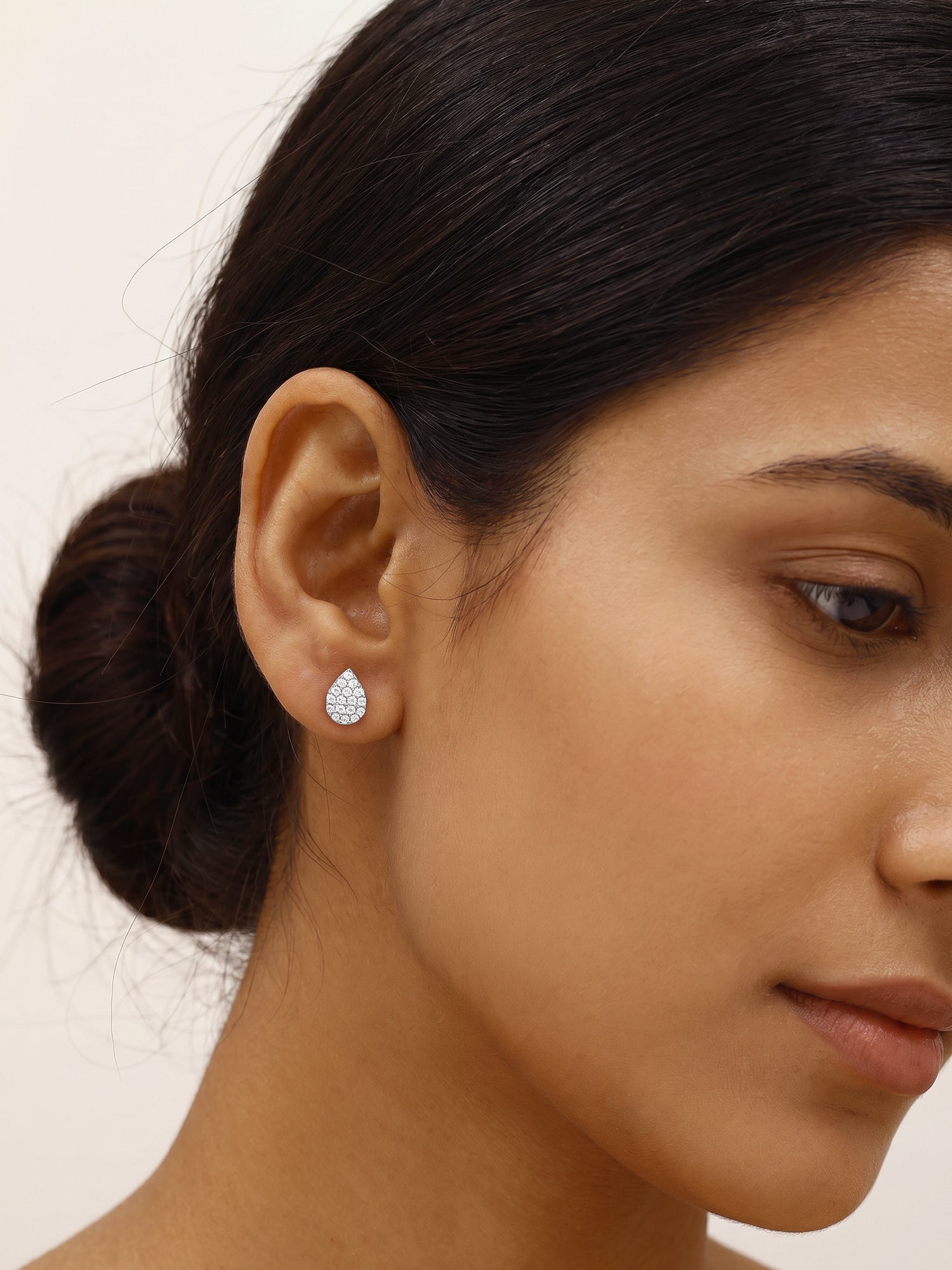 Silver Graceful Pear Earrings