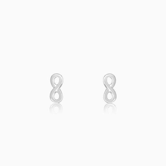 Silver Classic Infinity Earrings