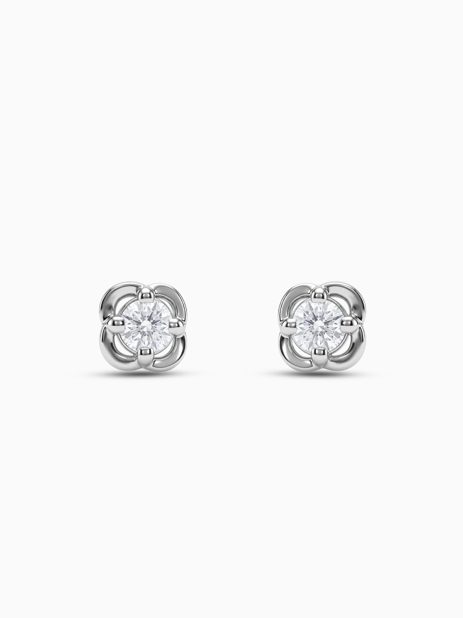 Silver Bloomfire Zirconia Earrings