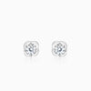 Silver Bloomfire Zirconia Earrings