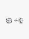 Silver Bloomfire Zirconia Earrings