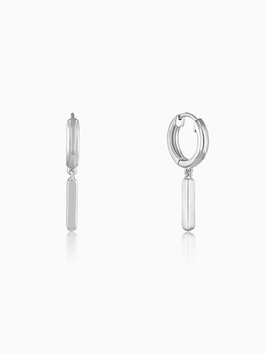 Silver Luminous Loop Earrings For Him/Her