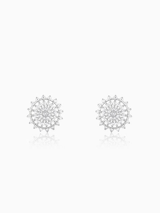Silver Wheel of Life Earrings