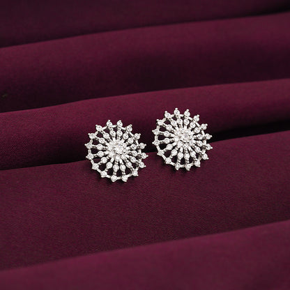 Silver Wheel of Life Earrings