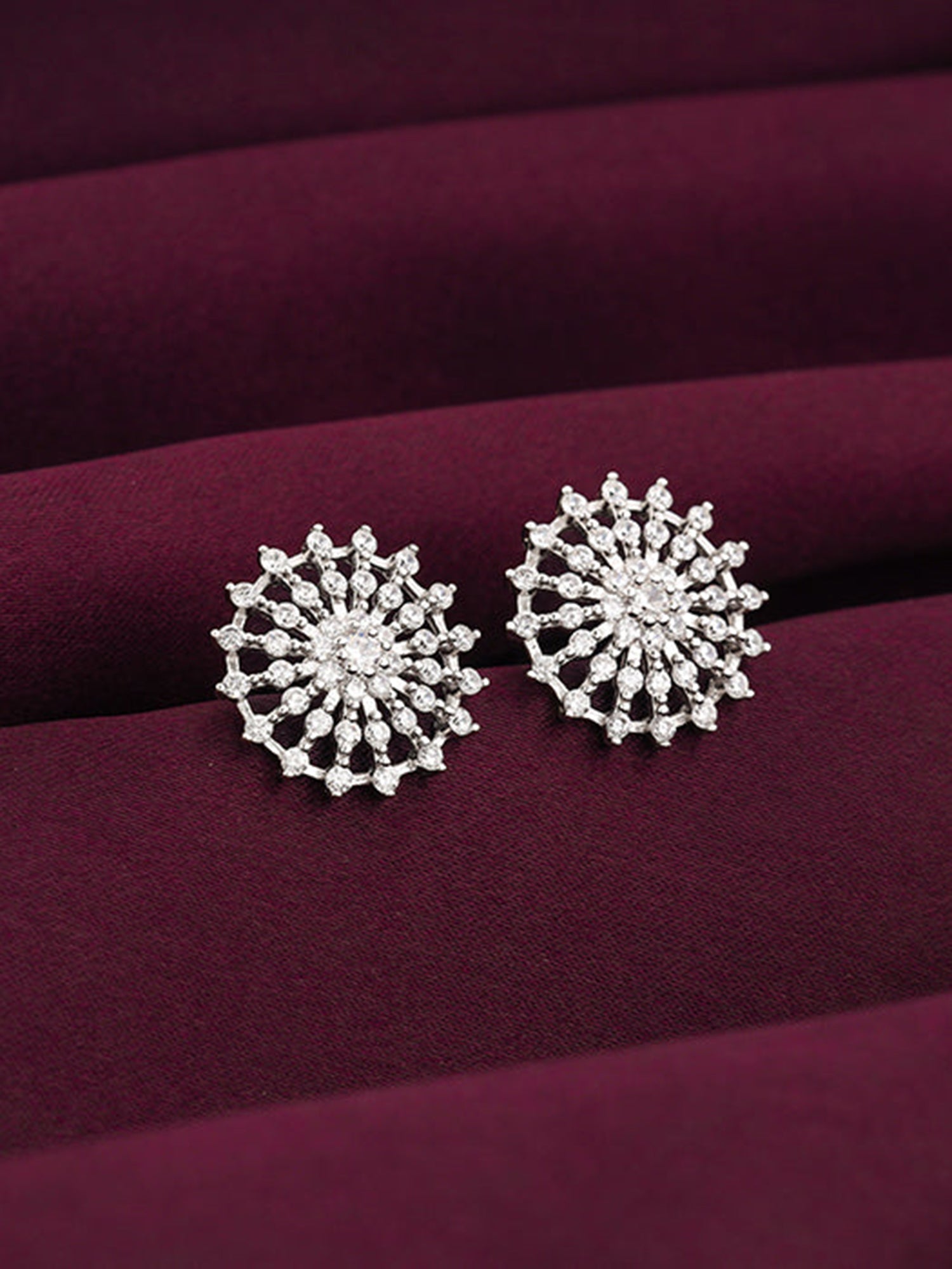 Silver Wheel of Life Earrings