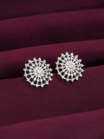 Silver Wheel of Life Earrings