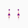 Rose Gold Dream Tower Teardrop Earrings