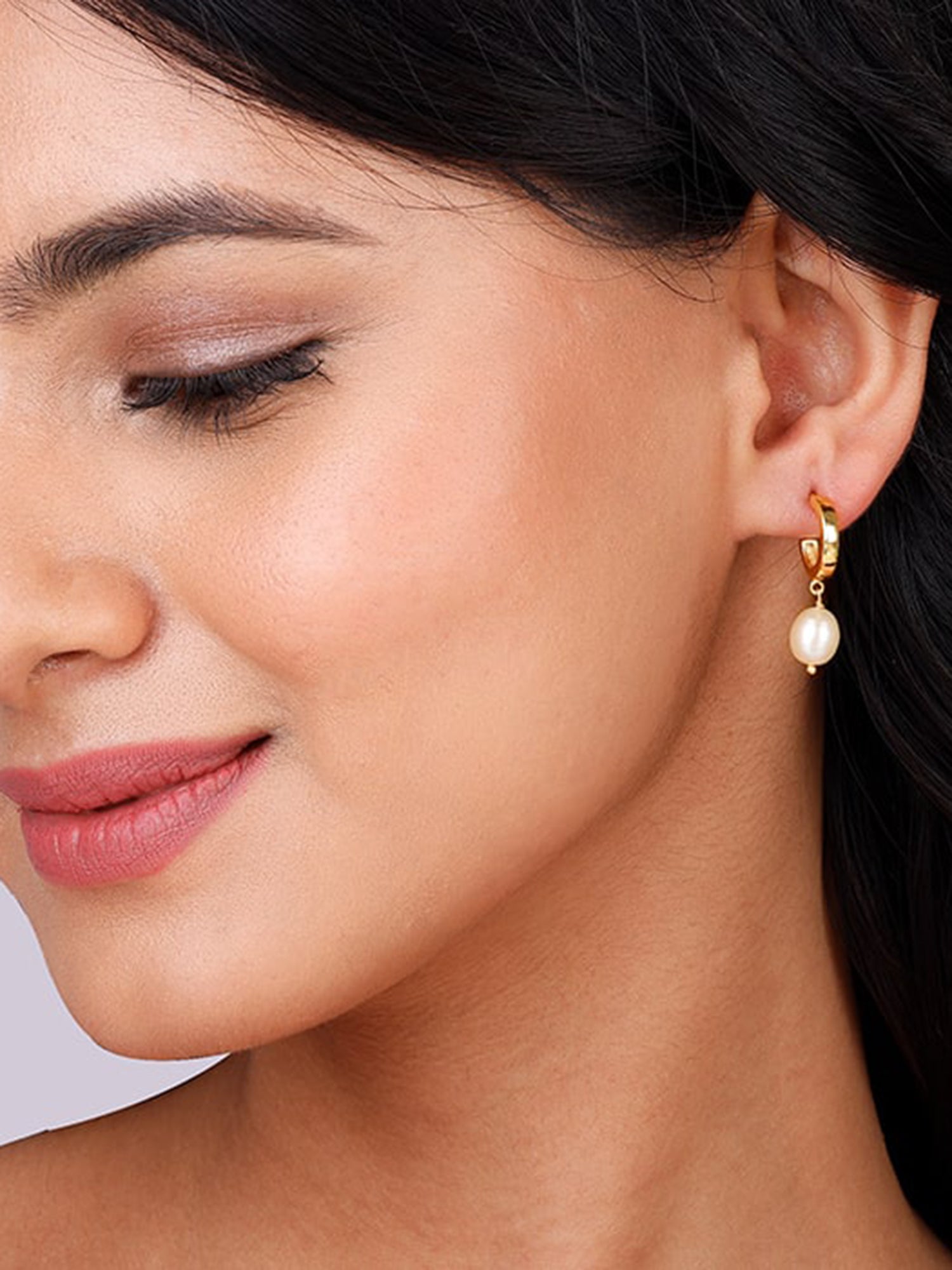 Golden Ocean's Luster Hoop Earrings