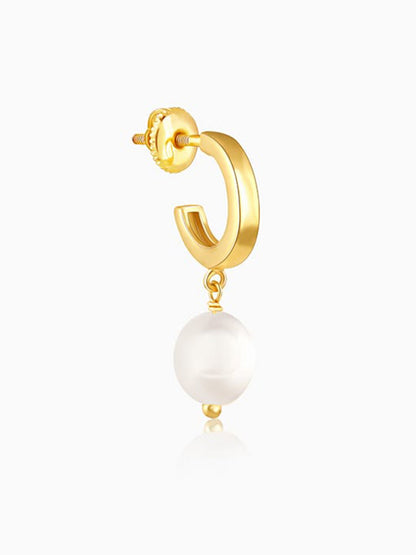 Golden Ocean's Luster Hoop Earrings