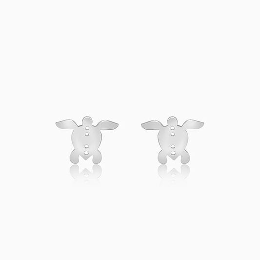 Silver Little Tortoise Earrings