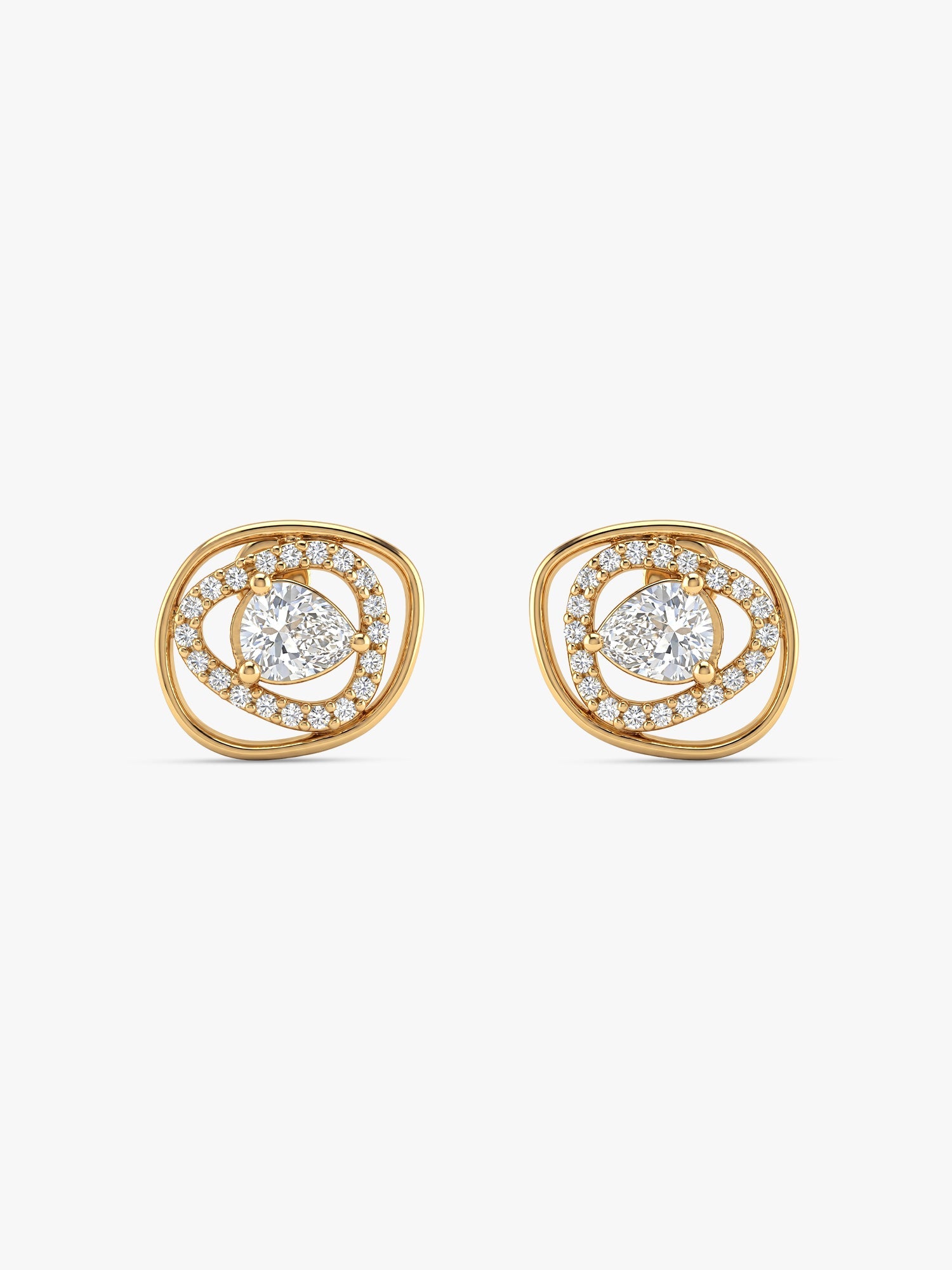 Golden Glittering Earrings