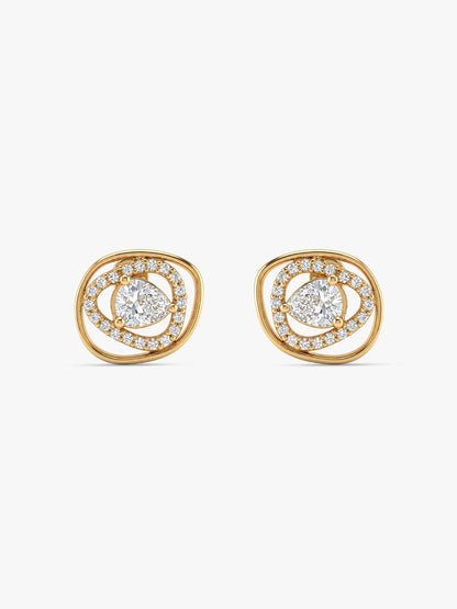 Golden Glittering Earrings