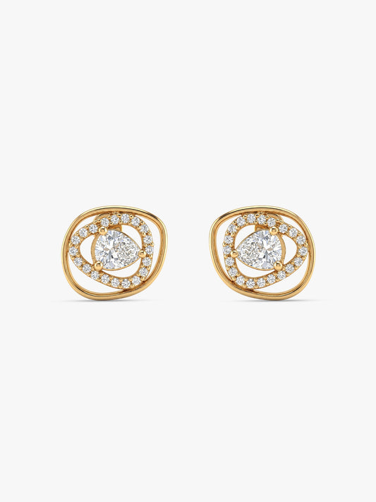 Golden Glittering Earrings