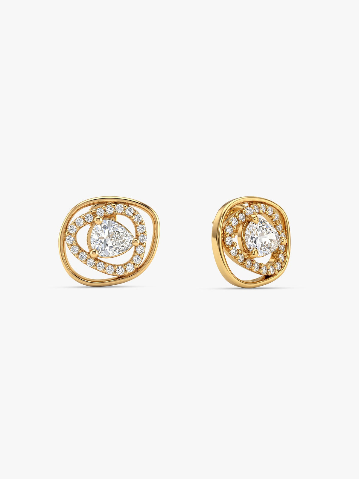 Golden Glittering Earrings